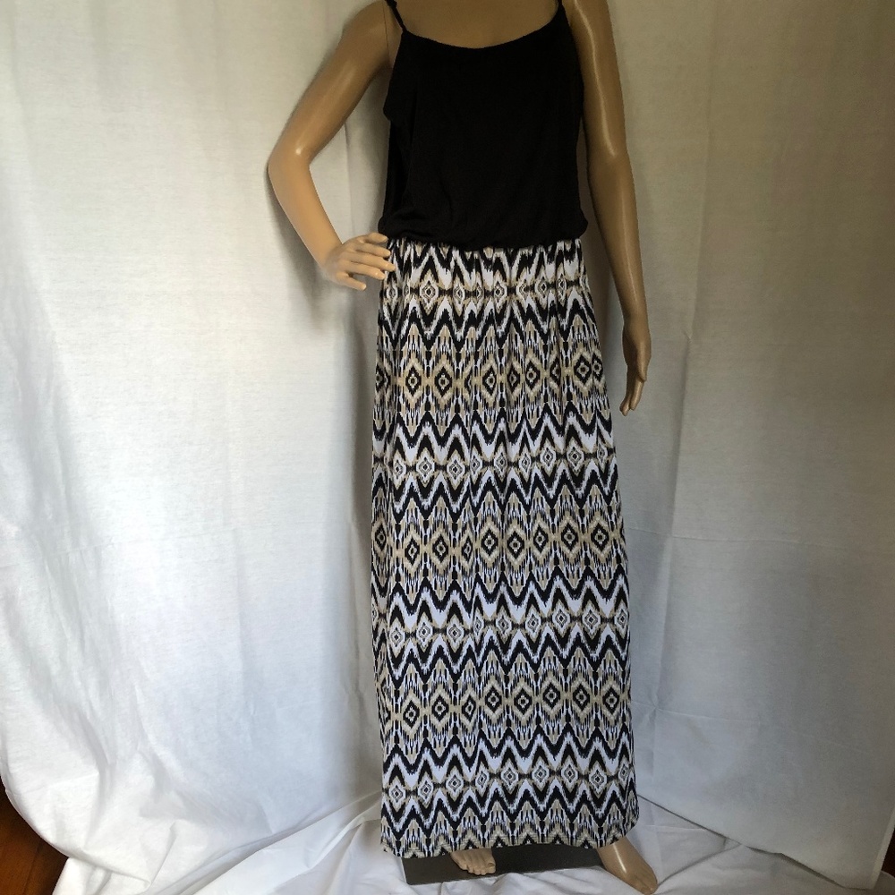 mix & co Maxi Dress Adj Spaghetti Strps & Elastic